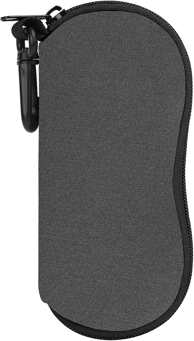 MoKo Sunglasses Soft Case Ultra Light Neoprene Zipper Eyeglass Case for Men Women by MoKo