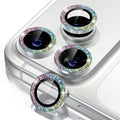 Misea Compatible for iPhone 17 Pro/iPhone 17 Pro Max Camera Lens Protector | 9H Tempered Glass Ultra HD Bling Camera Screen Protector Cover Metal Individual Ring Decoration Accessories, Colorful Glitter by Misea
