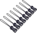 Padwa Lifestyle 8 Pcs Black Quick Release Camera Strap QD Loops Connector Adapter - Camera Quick Release Clip Compatible for All Compact Digital Cameras,Binoculars, Drone Remote Control and USB Stick by PadwaLifestyleCameraStrap