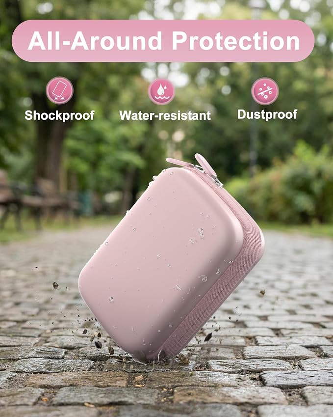 ProCase Digital Camera Case for KODAK Pixpro, Compact Travel Bag -Lightpink | Vlogging Camera for CAMKORY/Lecran/Lecnippy/Froitx/aycy/FJFJOPK/KODAK PIXPRO FZ55/FZ45 4K, Mesh Pocket for Batteries, SD Card - Image 6