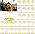 AmazingSpark 36 Pcs 2026 Graduation Gold Photo Holders for Table Centerpieces Metal Photo Holder Gold Picture Display Stands Menu Memo Clips for Graduation Party Table Decoration Supplies(Grad Cap) by Unknown