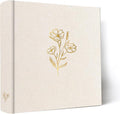 Holoary Photo Album 4x6 200 Photos, 200 Pockets 4”x6” Picture Album, Linen Fabric Cover Big Picture Book for Photos with Writing Area, 4x6 Photo Albums for Family Weddings Travel Memories(Beige) by Holoary