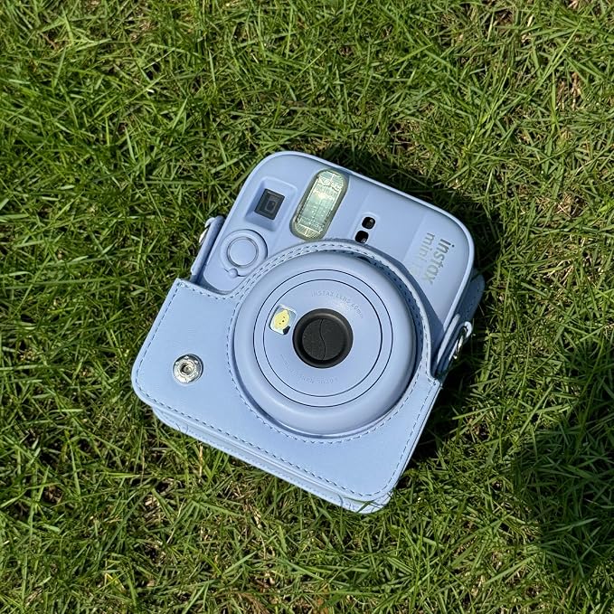 CAIYOULE Camera Case for Fujifilm Instax Mini 13 Instant Film Camera, Blue | Mini 13 Protective Camera Case, PU Leather Camera Crossbody Bag for Instax Mini 13, with Photo Album, Adjustable Strap - Image 8