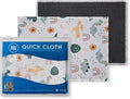 Microfiber Wholesale Quick Cloth Glasses Cleaning Cloths 5x7 Dinosaurs | 2-Pack with Case | Double-Sided Lens Cleaner for Eyeglasses, Camera & Screens | Reusable Microfiber Glass Polishing Cloths by MicrofiberWholesale