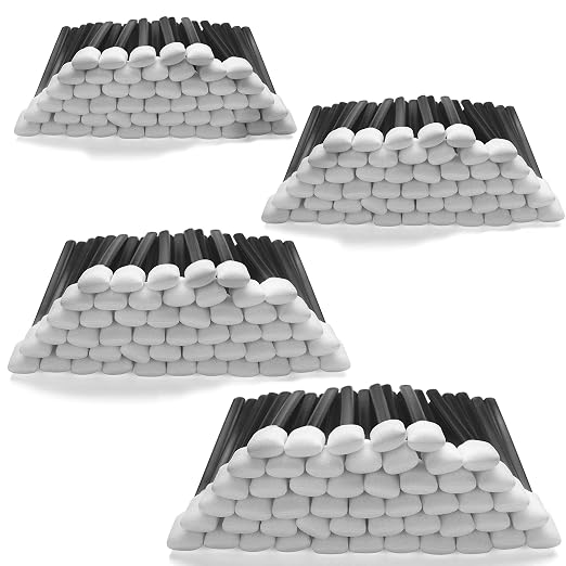 AAwipes Foam Swabs (200 pcs, 5.25", Black) - Lint Free Foam Tip Swab Cleanroom Sponge Stick Detailing Lab Swabs for Camera, Inkjet Printer, Optical Lens, Optical Equipment (C714BLK) by AAWipes