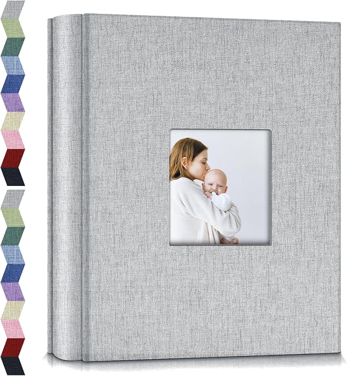 popotop Photo Album 4x6-600 Photos Photo Books with 600 Horizontal and Vertical Pockets,Linen Cover Albums for Family Wedding Anniversary Baby Vacation Pictures by Popotop