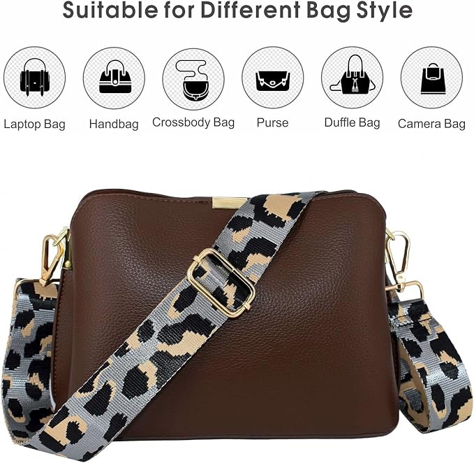 Replacement Purse Strap Shoulder Strap Adjustable Crossbody Strap for Women Crossbody Wide Shoulder Bag - Image 4