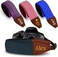 Art Tribute Camera Strap Personalized With Name - Shoulder, Crossbody & Neck Camera Strap for Photographers, Fits All Cameras, Canon Nikon Sony Fujifilm, Padded Strap W/Quick Release & Leather Ends by ArtTribute