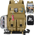 RAINSMORE Camera Backpack, DSLR/SLR/Mirrorless Camera Bag for Photographers | 15.6 Inch, Waterproof Tactical Photography Backpack Case, with Rain Cover & Tripod Holder by RAINSMORE