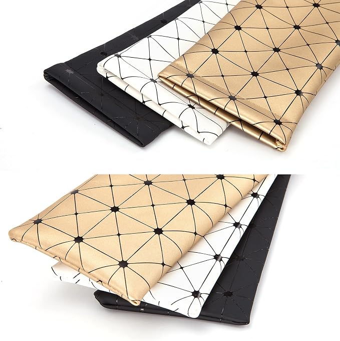TRIUMPH VISION Eyeglass Case Glasses Case Soft Sunglass Pouch Sleeve 3 Pack | Slim Lightweight Alternative to Bulky Case, Leather Lined Protect Lens, Squeeze Easy to Use, Stylish Portable for Daily Use - Image 4