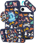 Buleens for iPhone 17 Air Case 6.5 Inch - with Ring Stand & Camera Cover Aesthetic Cute Designed for Women Girls Girly Cartoon Kawaii Dogs Phone Case for iPhone 17 Air Compatible with Magsafe by Buleens