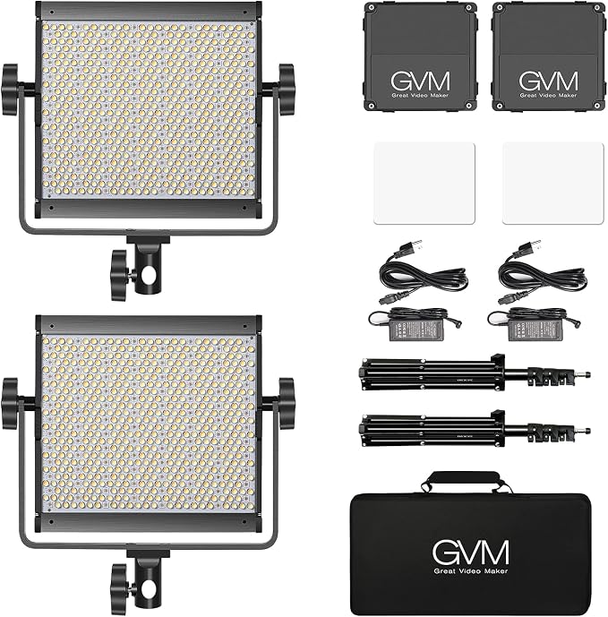 GVM RGB Video Lighting, Bi-Color Led Video Light Kit with APP Control, 2 Packs 850D Photography Lighting Kit CRI 97+ for Web Conference, YouTube, Gaming, Zoom, Aluminum Alloy Shell - Image 7