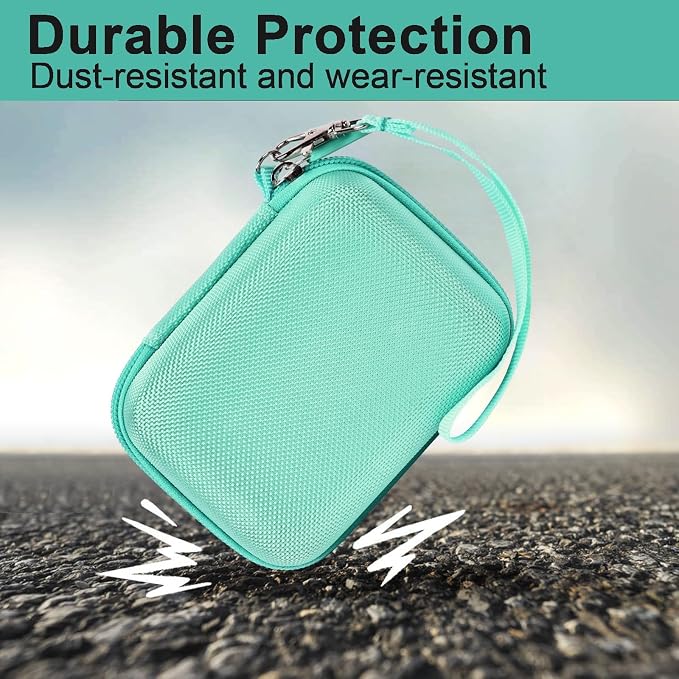 ALKOO Digital Camera Case for CAMKORY, Camera Pouch for KODAK Pixpro -Green | for Lecran/for VAHOIALD Point and Shoot Camera, Hard Carrying Case with Mesh Pocket, Compact for Vlogging, Travel and Storage - Image 5