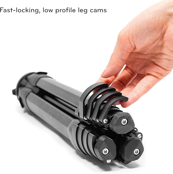 Peak Design Travel Tripod, Carbon Fiber, Compact Design, Quick Setup and Takedown, Pro-Level Stability, Ergonomic Ball Head, Compact and Portable Travel Tripod for Camera and Phone, 20 lb Capacity - Image 7