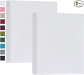 Mublalbum 2 Pack Small 5x7 Photo Album, 52 Pockets, Linen Cover,White | Linen Cover, Portable Mini Picture Book, Holds 52 Vertical Pockets for Artwork Postcards, Picture Storage by Mublalbum