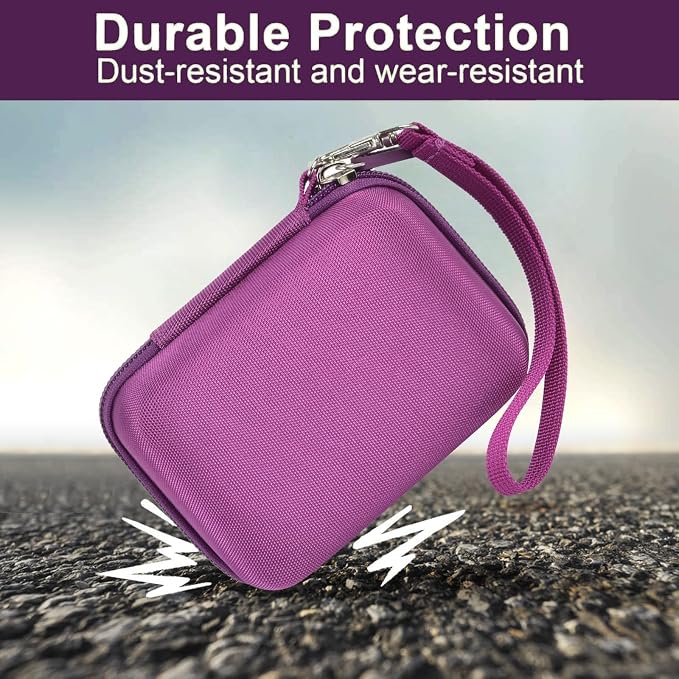 ALKOO Digital Camera Case for CAMKORY/Pouch for KODAK PixproDark Purple | for Lecran/for VAHOIALD Point and Shoot Camera, Hard Carrying Case with Mesh Pocket, Compact for Vlogging, Travel and Storage - Image 5