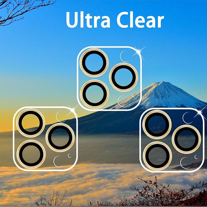 Dengduoduo 3 Pack Tempered Glass Camera Lens Protector for iPhone 12 Pro Max 6.7", Ultra HD, 9H Hardness, Anti-Scratch, Case Friendly, Easy to Install [No Affect on Night Shots] - Image 4