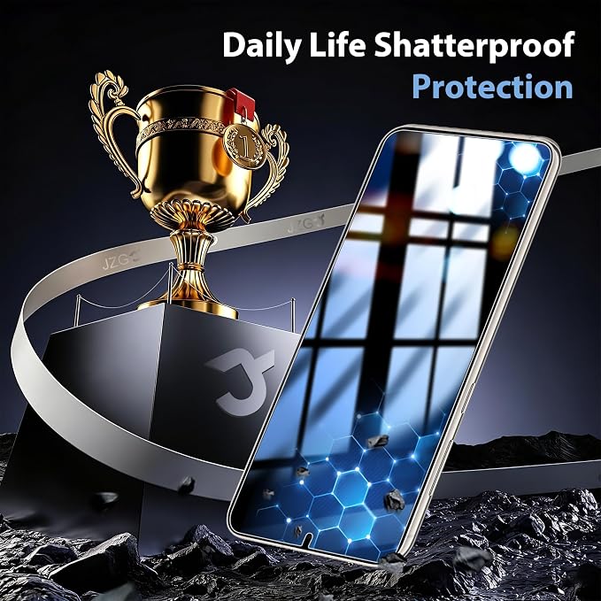 2+2 Pack for Samsung Galaxy S23 Plus Privacy Screen Protector | Camera Lens Protector, Auto-Alignment Tool, Ultrasonic Fingerprint Unlocking, 9H Tempered Glass, Anti-Spy, Case Friendly - Image 4