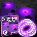 Brightz LED Cornhole Board Ring Lights, 2-Pack - 48-Hour Battery Life - Illuminate Your Game with Dazzling Glows and Ultimate Style for Non-Stop Evening Fun and Excitement (Includes Hole Lights Only) by Brightz
