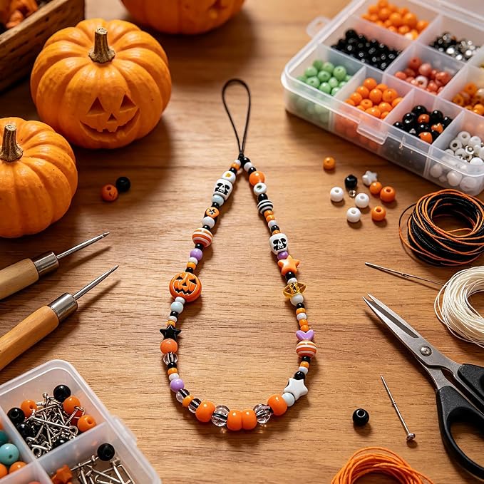 Cute Beaded Camera Wrist Strap for Phone, Digital Camera Charm Lanyard, Pearl Beaded Chain for Bag Keychain Gift - Image 3