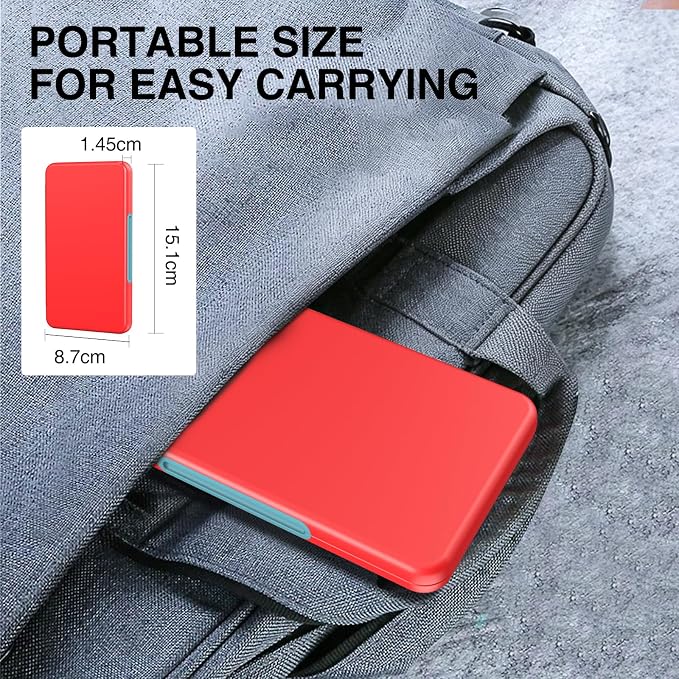 HEIYING SD Card Holder with 40 Precise Slots for SDXC SDHC Micro SD Cards | Portable SD Card Case, Hard ABS Shell with Soft Silicone Lining, Precise Card Slots,Magnetic Closure for Neat Storage - Image 6