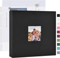 Mublalbum 8x8 Inch 3 Ring DIY Scrapbook Photo Album 40 Pages, Black | 3 Ring Binder Scrapbook, Linen Cover, 20 Plastic Sleeves 40 Pages, Memory Book for Wedding, Baby, Family, DIY Projects by Mublalbum