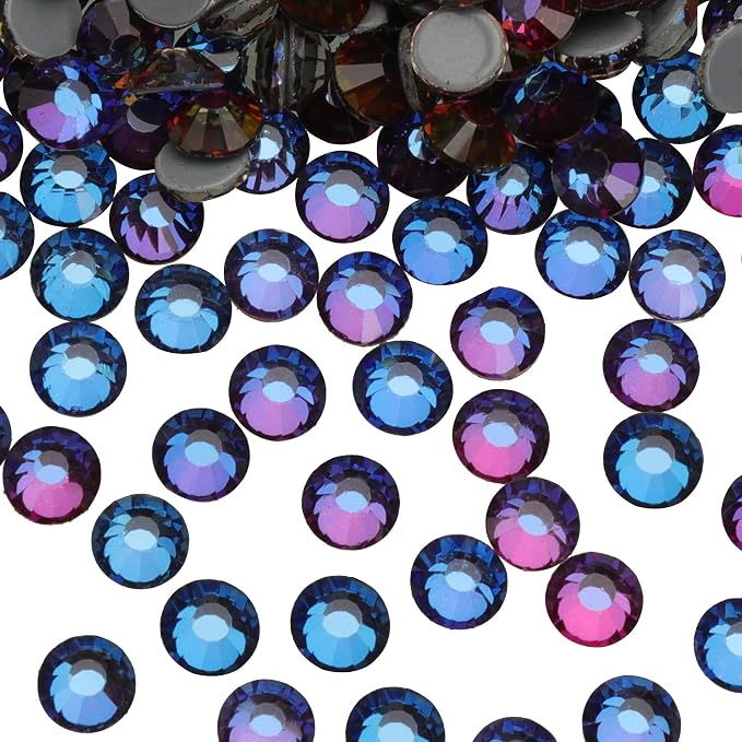 Jollin Hotfix Rhinestones Flatback Crystal Gems 4mm SS16, Blue Blaze | 1440pcs Hot Fix Crystals Glass Rhinestones for Bedazzling, Crafting, Clothes, Shoes & Accessories DIY Decoration - Image 2