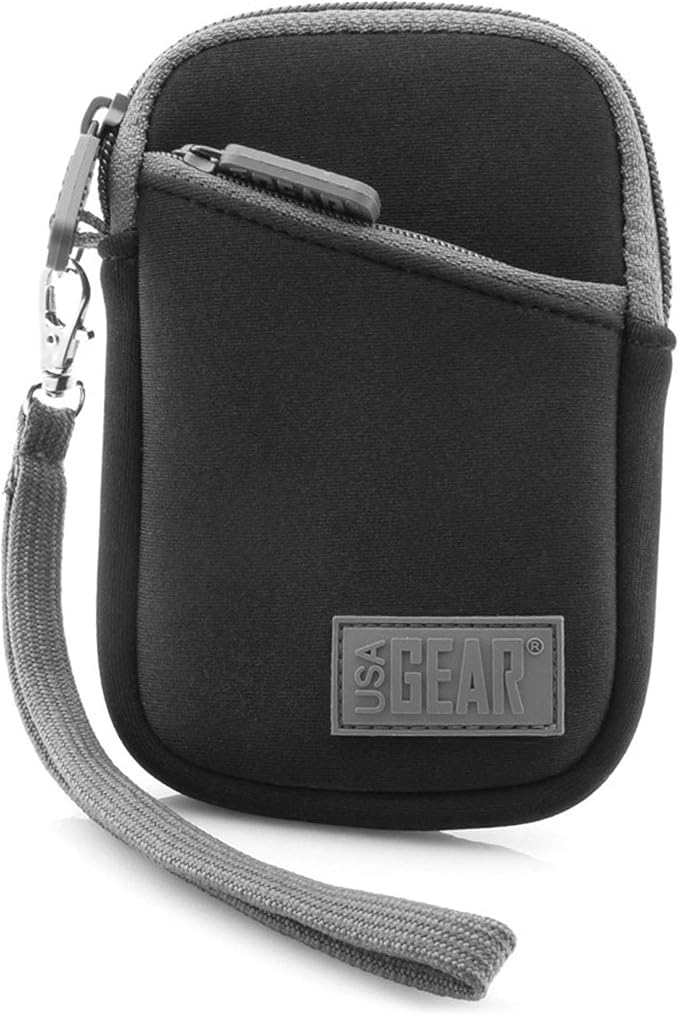 USA Gear Small Camera Pouch with Wrist Strap, Belt Loop - Small Digital Camera Case Fits Canon Powershot, Sony Cybershot, Nikon Coolpix, Kodak PIXPRO, G7 Mark iii - Fits 4.5 Inch Models - Image 8