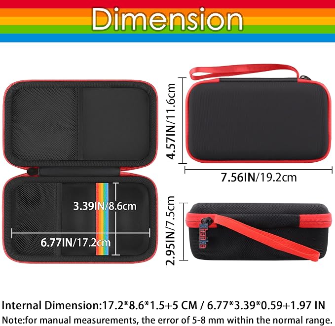 khanka Travel Case for Polaroid Go Generation 3 (6659/9192) Mini Instant Camera/Polaroid Go Generation 2 (6280),Case Only（black） - Image 6