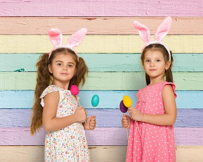 Peryiter Wooden Backdrop Wall for Photoshoot Background, 8 x 6ft, Colorful | Fabric Wood Backdrop, Brown Polyester Rustic Photo Panel Backdrop, Baby Shower Cowboy Party Wedding Photography Supplies - Image 5