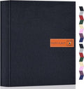 Popotop 4x6 Photo Album 1000 Pictures, Linen Hardcover, Reinforced Spine | Extra-Large 1000-Photo Capacity, Acid-Free PP Slip-In Pockets, 5 Photos per Page, Black Inner Pages, No Memo Space by Popotop