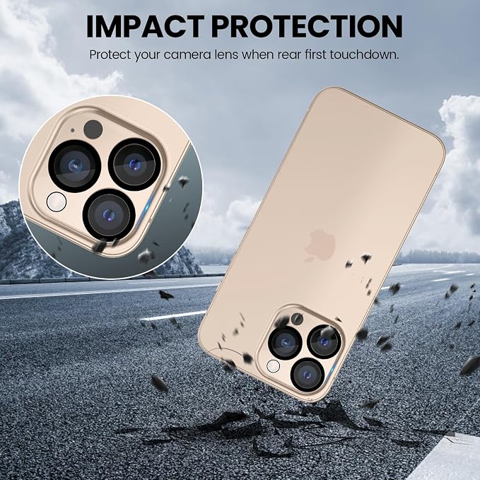 Tensea 3Pcs for iPhone 16 Pro / 16 Pro Max Camera Lens Protector | Tempered Glass Film Lens Cover Screen Protector, HD Clear, Full Edge to Edge, Case Friendly for iPhone 16Pro/16 ProMax - Image 4