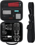 RAIALL Case for Sony Alpha ZV-E10/a6000/a6400/a6700/7 II IV Camera, Black | for a6100/a6600/ZV-E10 II/ZV E1 Mirrorless Digital Camera and Lens, Hard Travel Bag with a Shoulder Strap and 3 Dividers by RAIALL