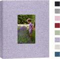 Photo Album 8x10 Linen Picture Book 26-Page Album Holds 52 Photos Art Presentation Folder for Picture or Certificates Storage by CHERRICH