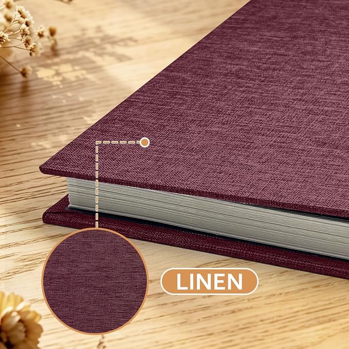 Large Photo Album Self Adhesive Scrapbook Album for 4x6 5x7 8x10 Pictures DIY Photo Book for Wedding, Anniversary, Christmas, Baby Shower, Ideal for Preserving Precious Moments - Image 4