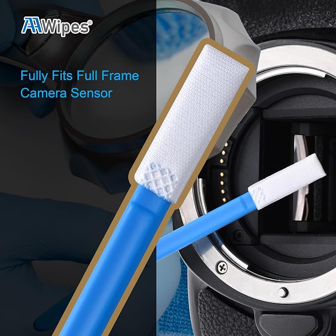 AAWipes Camera Sensor Cleaning Kit Sensor Lens Cleaner for Full Frame of DDR6 DSLR or SLR (6mm Sensor Cleaning Swabs) (HCS-6) (20) - Image 2
