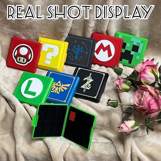 doepeBAE Game Card Case for Nintendo Switch,Portable Game Card Holder,Hard Shell Storage Case,Large Capacity Switch Card Organizer with 12 Card Slots (L) - Image 6