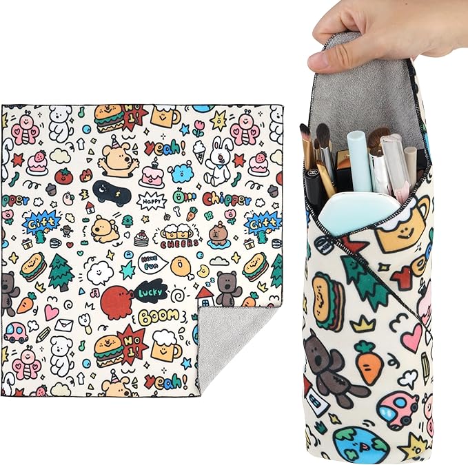 Walking Way Protective Wrap, Self-Adhesive Magic Cloth Camera Wrap, Storage Cloth, Anti-Scratch, Dustproof, Washable Lens Pouch for DSLR, Smartphones, Laptops, Cosmetic by WalkingWay
