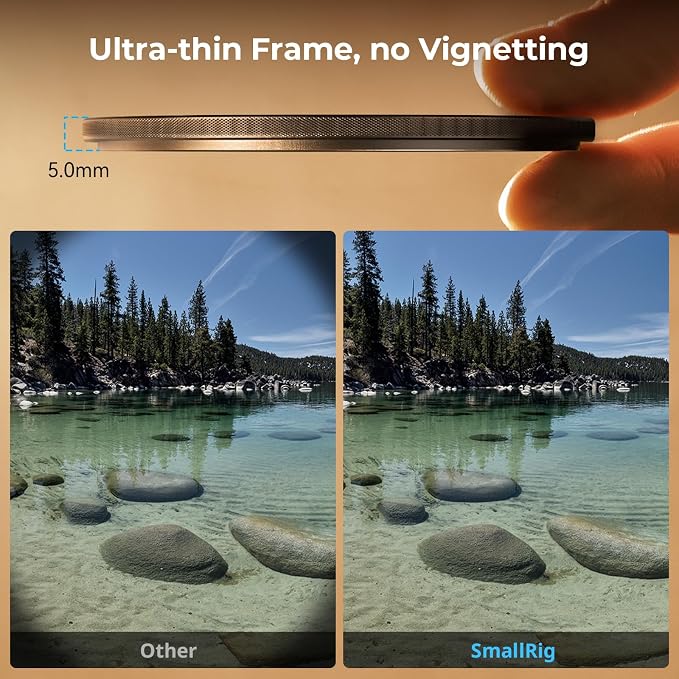 SmallRig 67mm Magnetic Circular Polarizers Filter + 67mm Threaded Filter Ring, HD Optical Glass 28 Layer Multi Nano Coated Circular Polarizing Filter Magnetic CPL Waterproof Scratch Resistant - 4582 - Image 5