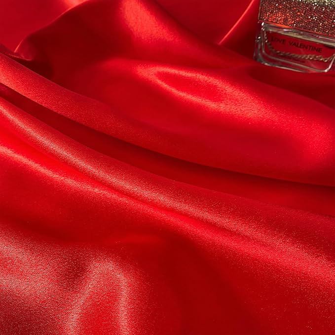 RUDONG M Satin Photography Backdrop, Red, 3.3x2.5ft | Wrinkle-Free, Silky Fabric, For Jewelry/Cosmetics/Flat Lay/Studio, 100x75cm - Image 7