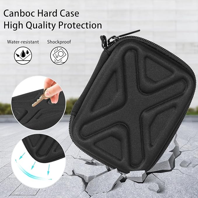Digital Camera Case for AbergBest 21 Mega Pixels 2.7" LCD Rechargeable HD/Kodak Pixpro/Canon PowerShot ELPH 180/190/Sony DSCW800/DSCW830 Cameras, Travel Carrying Protective Case for Camera- Black - Image 5
