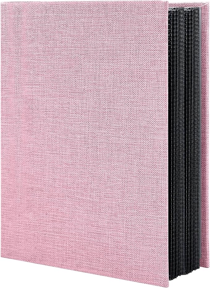 Photo Album 4x6 100 Pockets for Wedding Gifts,Linen Hardcover Picture Albums for Family Anniversary Baby Vacation Pictures by HoneyTolly