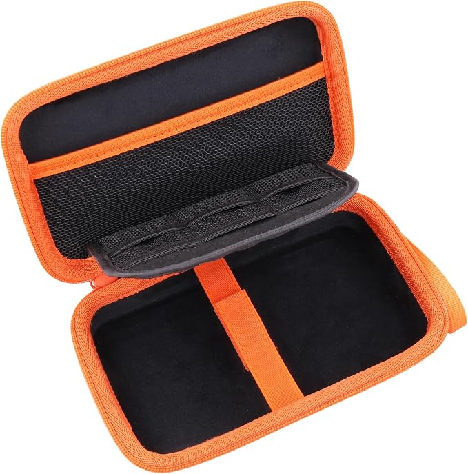 co2CREA Hard Case for Wildgame Innovations Trail Pad VU60, Black+Orange | Stealth Cam SD Card Reader Viewer 4.3" LCD Screen Compatibility, Space For Cables And Accessories, Organized Interior - Image 2
