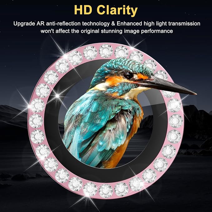 Camera Lens Protector for Samsung Galaxy S26 Ultra, Diamond Pink | Tempered Glass, Auto-align Tray, Easy Installation, Case Friendly, Anti-Scratch, HD Clear, Ultra Slim - Image 3
