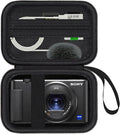 Hard Camera Case for Sony ZV-1/ ZV-1F/ ZV-1 II Digital Vlog Camera, Black | Protective Carrying Bag, Shockproof EVA Shell, Accessory Storage Zip Pocket, Compact Portable, Travel & Photography Use by HESPLUS
