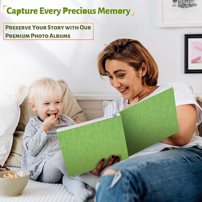 Artfeel Photo Album Self Adhesive Scrapbook,120 Pages Large Photo Book for 4x6,5x7,8x10 Pictures,DIY Album for Baby Wedding Family Travel Birthday,with Metallic Pen and Scraper - Image 6