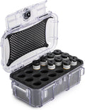 Evergreen 120mm Film Storage Case | Holds 18 Rolls of Medium Format Film | Preserve and Protect Your Film | Waterproof, Crushproof, & Freezer Safe (Film Not Included) (Clear) by EvergreenCases