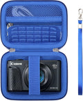 Carrying Case for Canon PowerShot SX740 HS, SX730 HS Camera, Blue | SX720 HS, SX620 HS, G7 X Mark III, G7 X Mark II Digital Camera, Storage Holder Travel Bag with Mesh Pocket for Battery Pack by Supmay