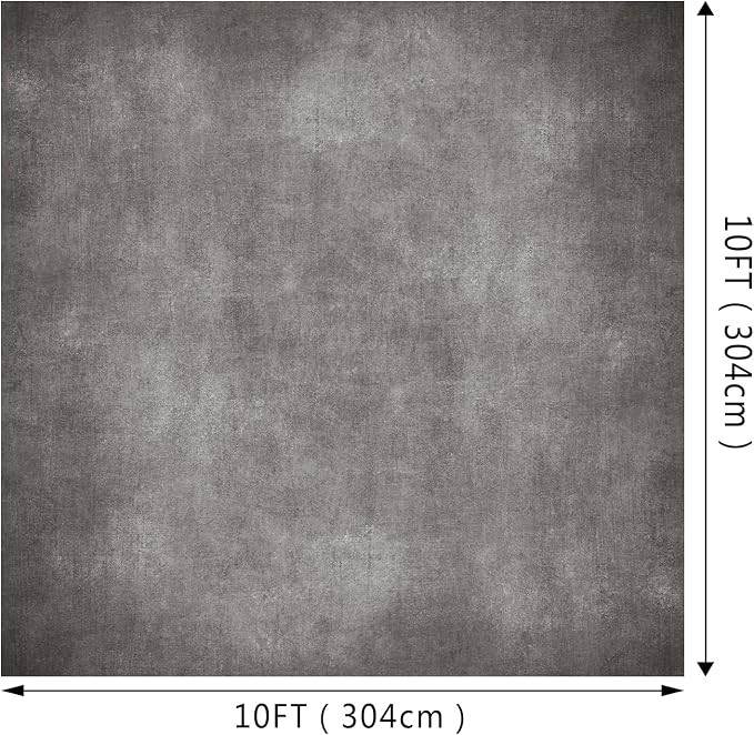 Gray Photo Backdrop Studio Abstract Texture Photography Background 10x10ft | Creative Background Photography Studio Shooting Canvas Professional Portrait - Image 2