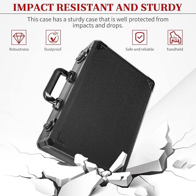 Protective Hard Case Shockproof Water-resistant with Customized DIY Foam Insert fit for Camera, Laptops, etc, 17 X 12 X 5-Inch - Image 8